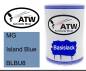 Preview: MG, Island Blue, BLBU8: 500ml Lackdose, von ATW Autoteile West.